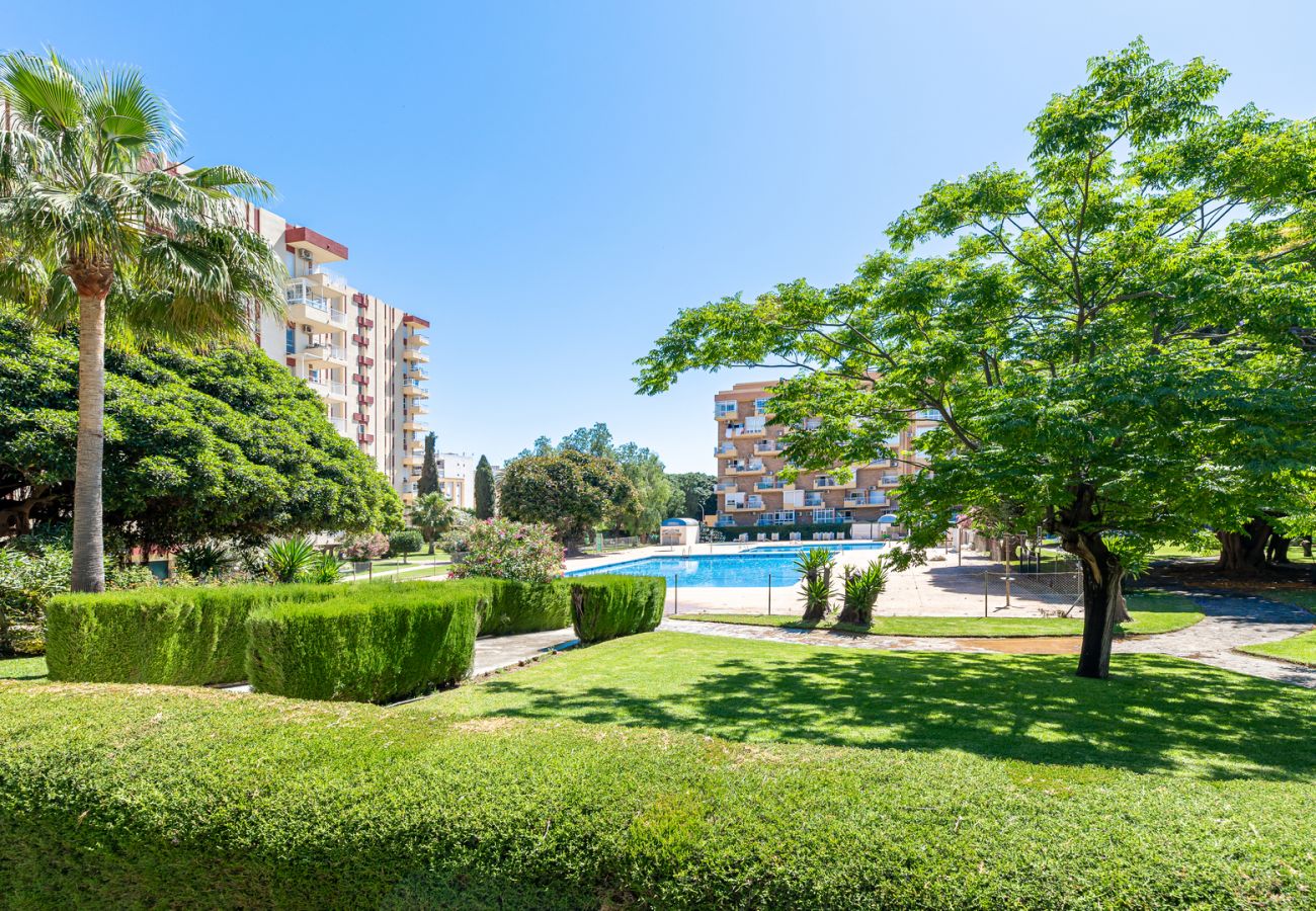 Estudio en Benalmádena - Estudio con vistas al mar y piscina en Aguila 