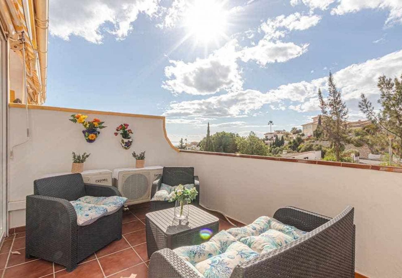 Apartamento en Benalmádena - Apartamento en Torremuelle con terraza y piscina 