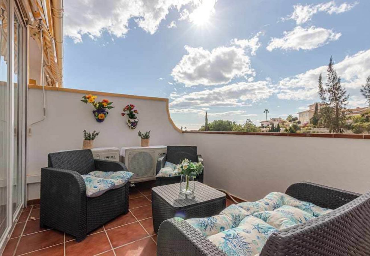 Apartamento en Benalmádena - Apartamento en Torremuelle con terraza y piscina 