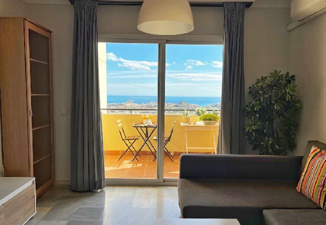 Apartamento en Benalmádena - Precioso piso para 6 con vista al mar 180 grados 