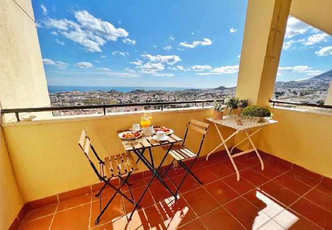 Apartamento en Benalmádena - Precioso piso para 6 con vista al mar 180 grados 