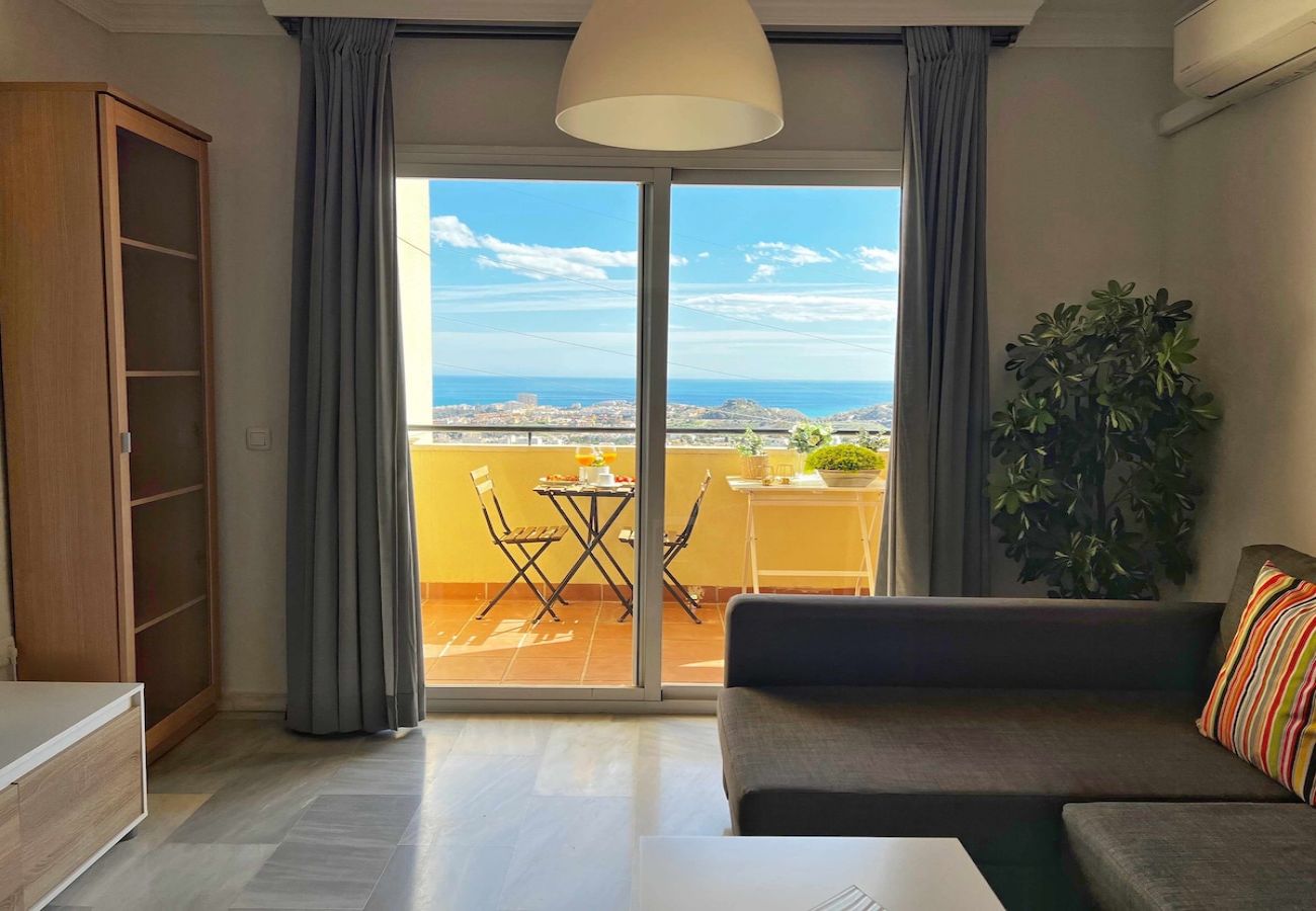 Apartamento en Benalmádena - Precioso piso para 5 con vista al mar 180 grados 