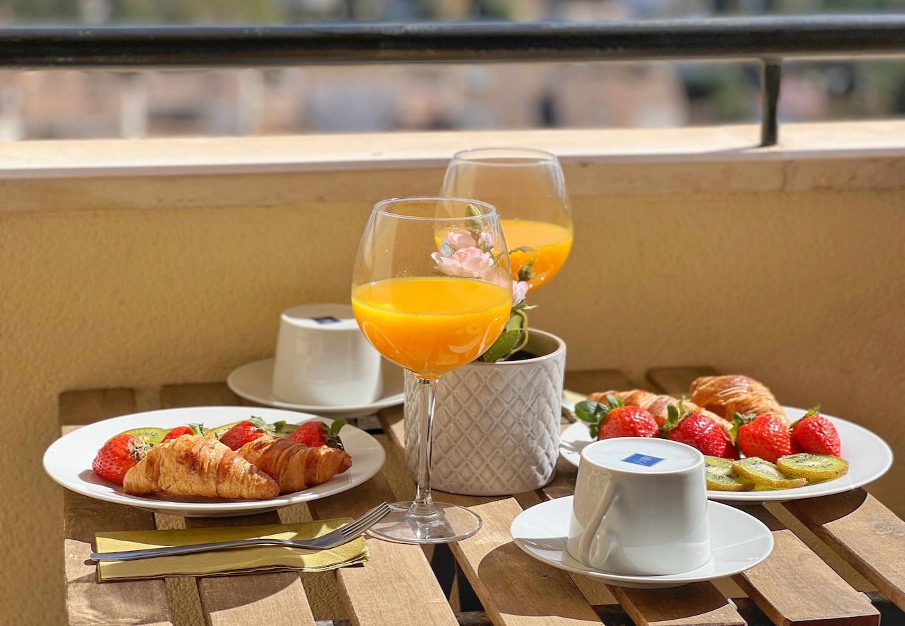Apartamento en Benalmádena - Precioso piso para 5 con vista al mar 180 grados 