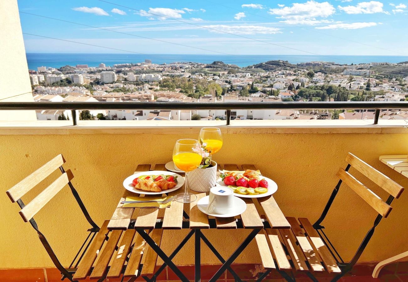 Apartamento en Benalmádena - Precioso piso para 5 con vista al mar 180 grados 