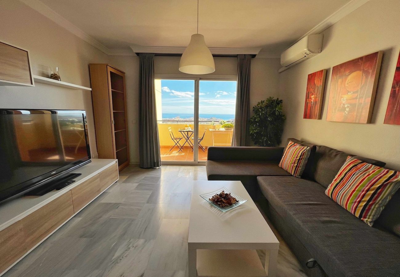 Apartamento en Benalmádena - Precioso piso para 6 con vista al mar 180 grados 