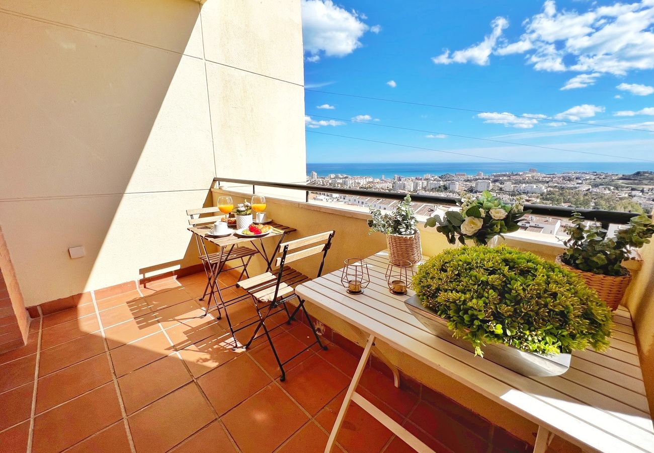 Apartamento en Benalmádena - Precioso piso para 5 con vista al mar 180 grados 