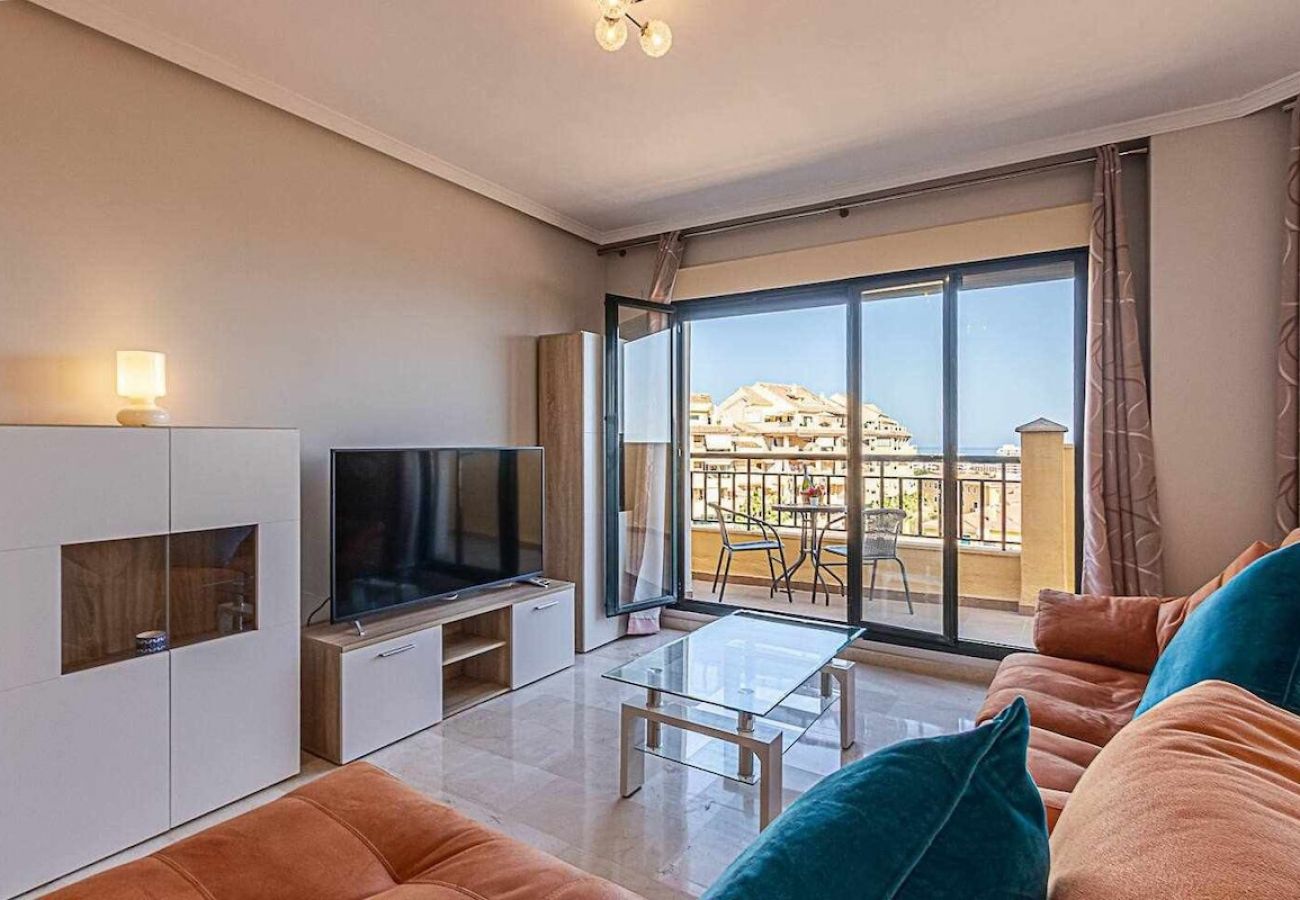 Apartamento en Benalmádena - Moderno piso para 5 con hermosas vistas 