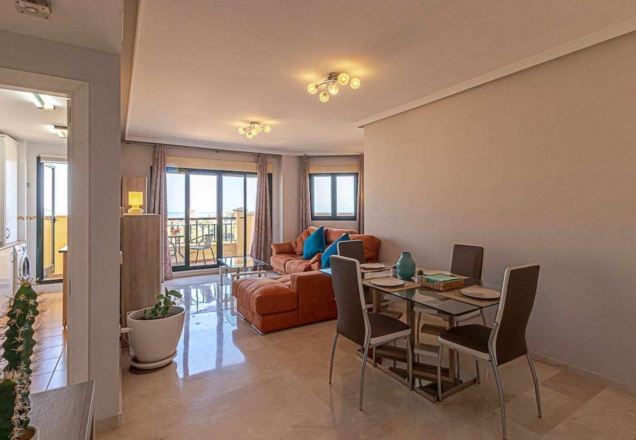 Apartamento en Benalmádena - Moderno piso para 5 con hermosas vistas 