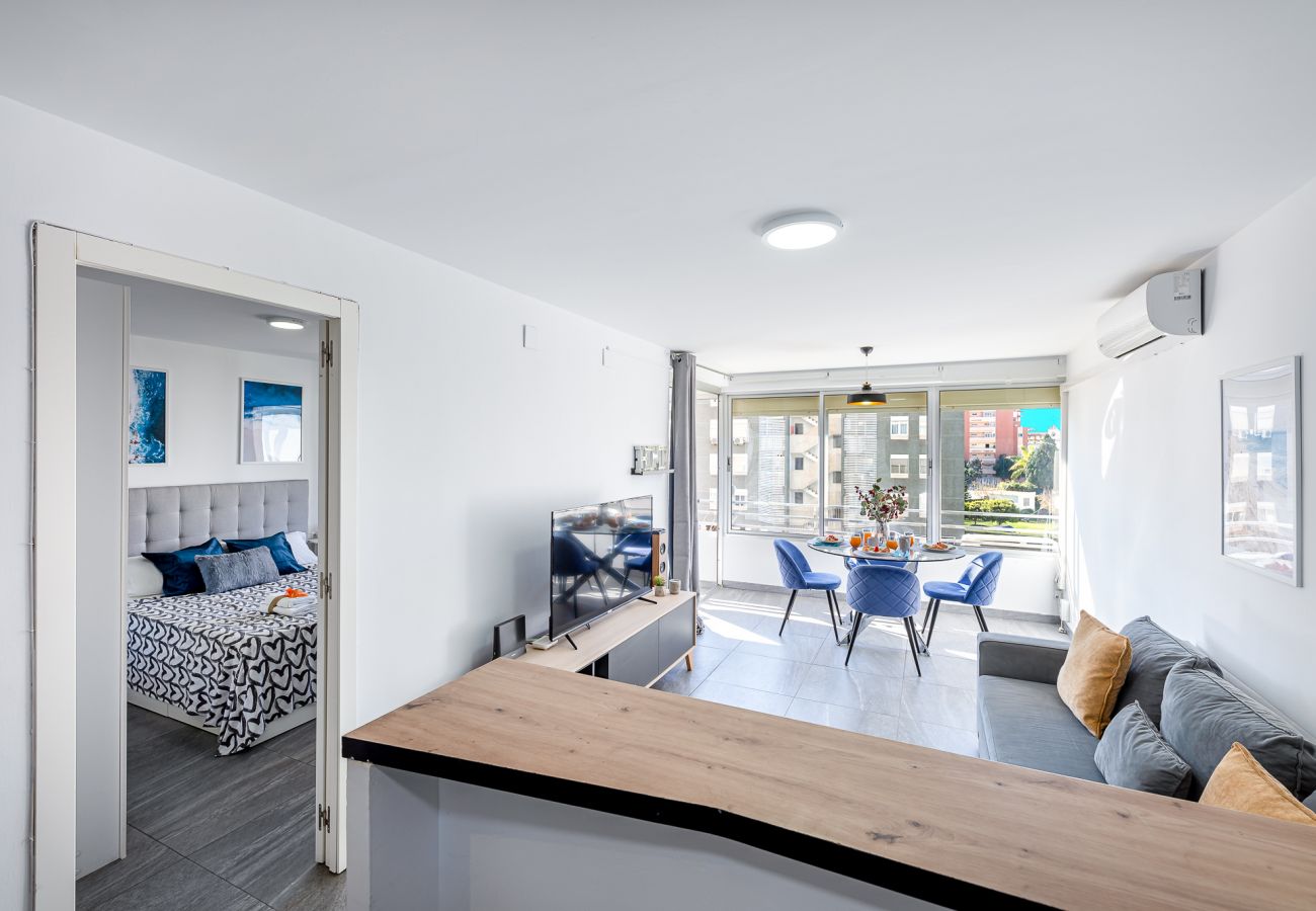 Apartamento en Benalmádena - Acogedor apartamento para 3 con piscina 
