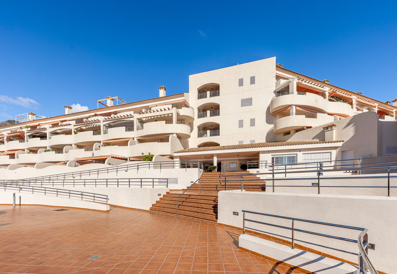 Apartamento en Benalmádena - Apartamento para 5 con hermosa terraza y vistas 