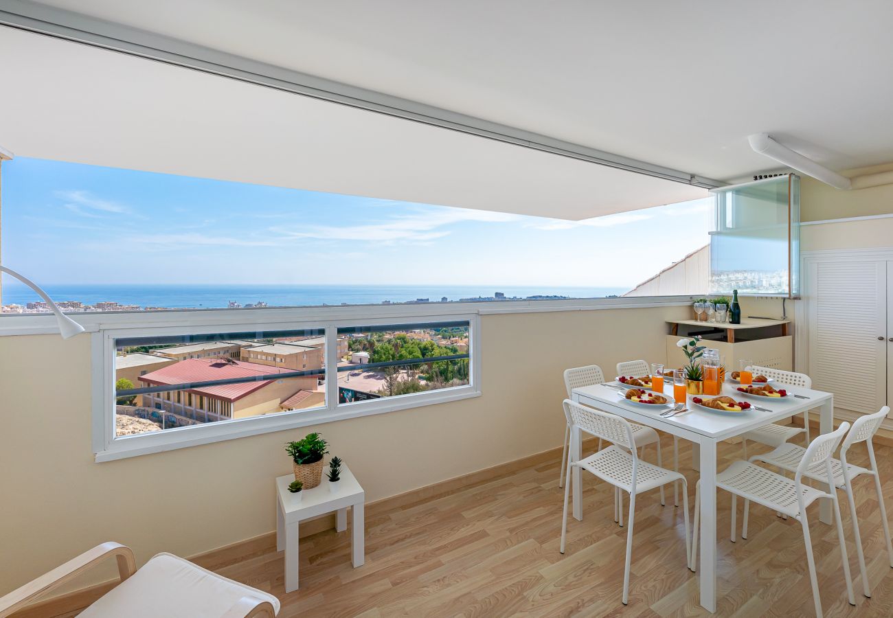 Apartamento en Benalmádena - Espectacular piso para 6 con vistas al mar 