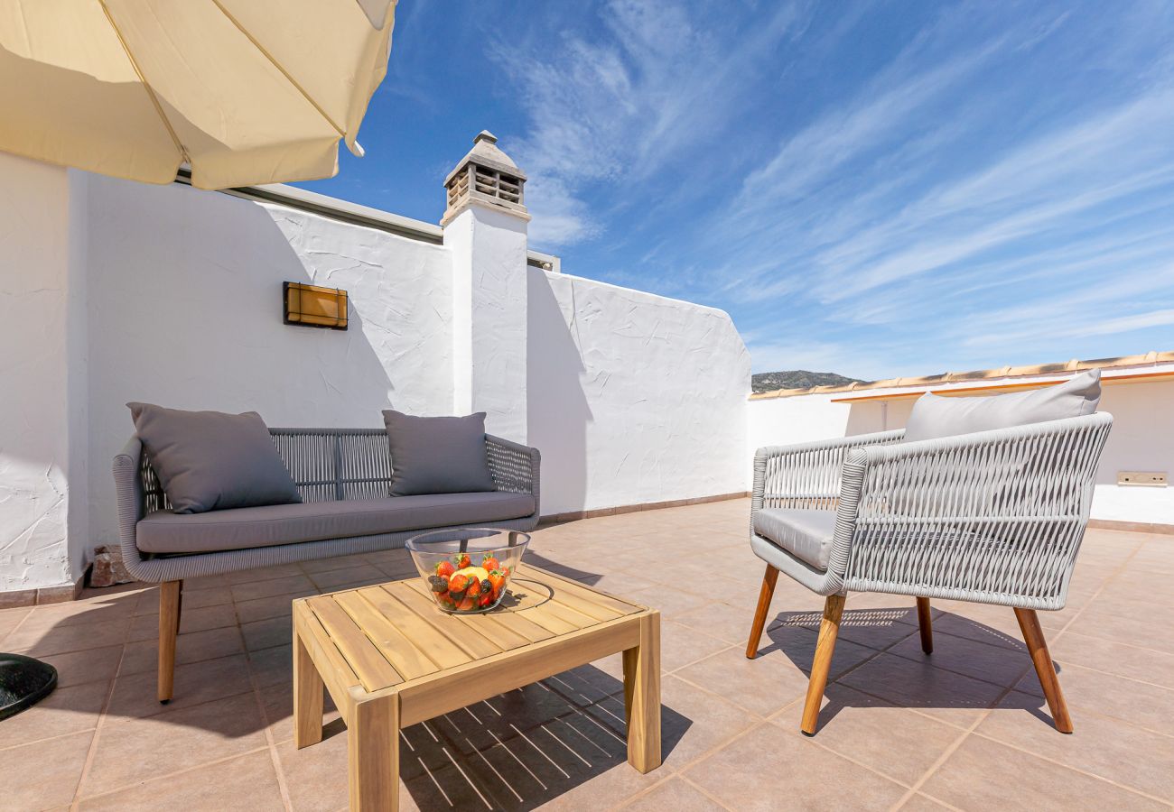 Apartamento en Benalmádena - Espectacular atico con terraza y vistas panoramicas 