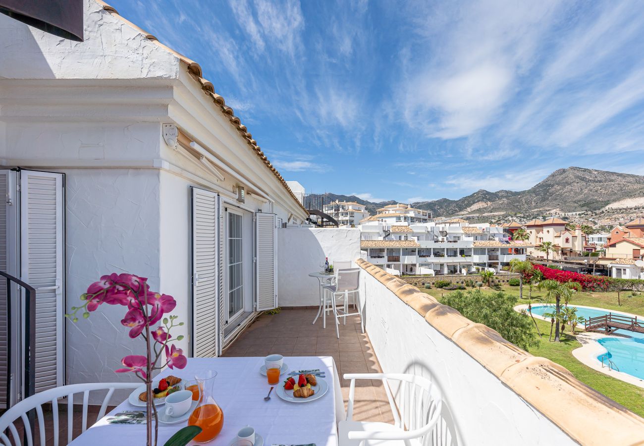 Apartamento en Benalmádena - Espectacular atico con terraza y vistas panoramicas 