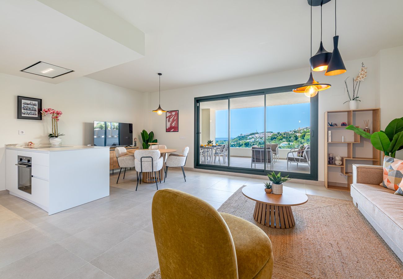 Apartamento en Benalmádena - Apartamento en Rocas Blancas para 5 con vistas