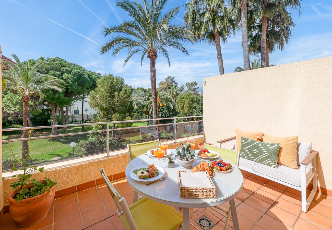 Studio in Benalmádena - SHERVIN - acogedor estudio con vistas al jardin