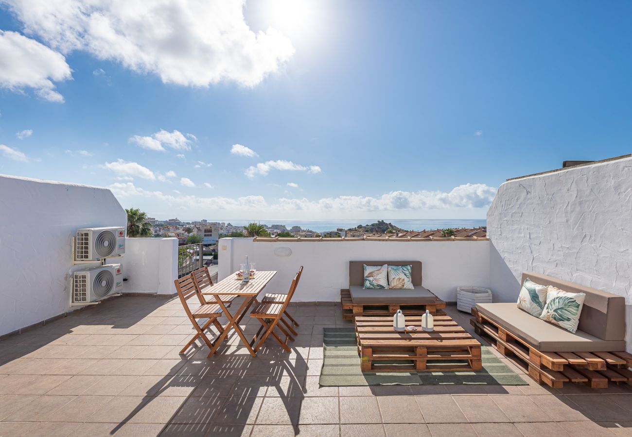 Apartment in Benalmádena - Attic with solarium and panoramic views