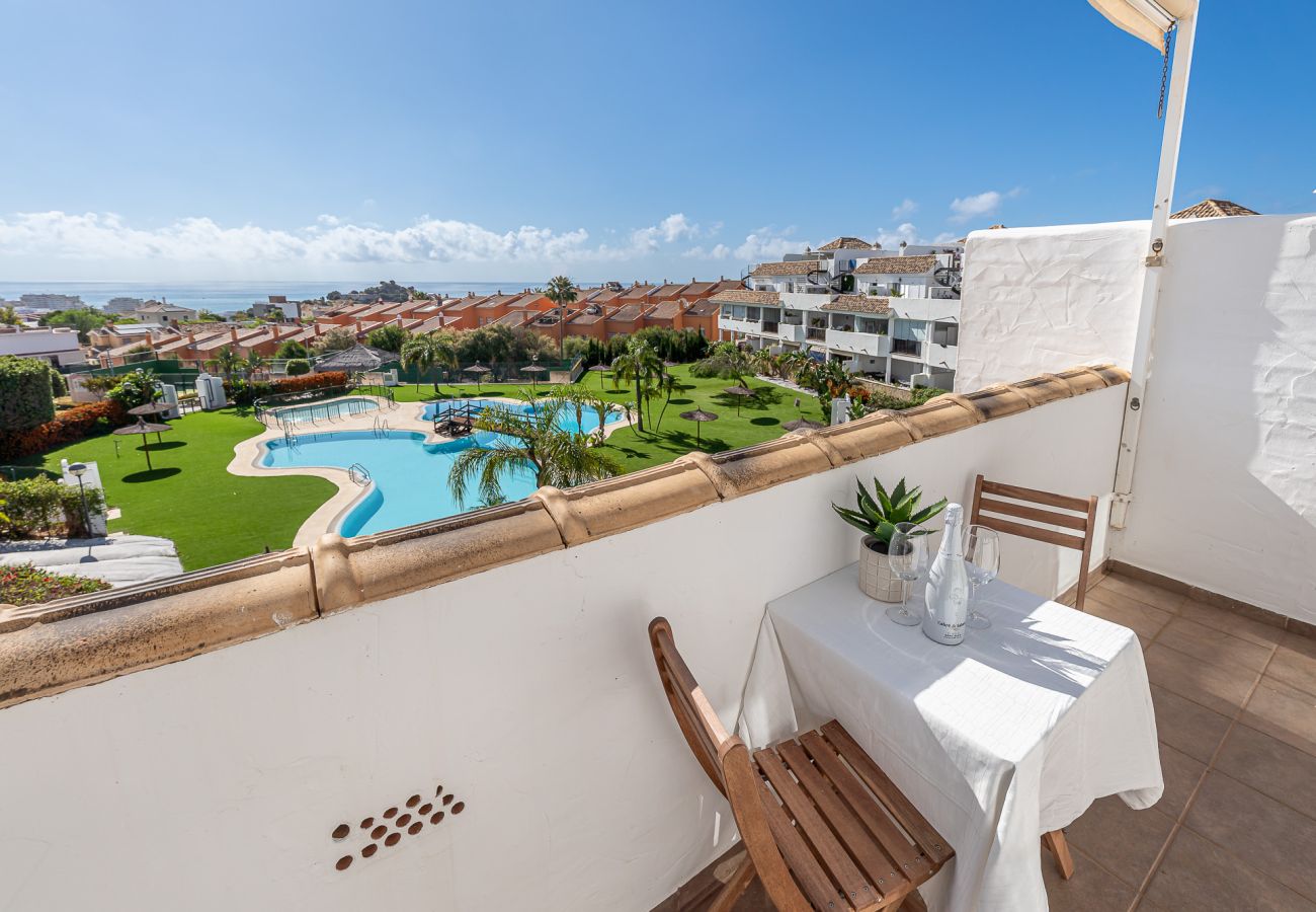 Apartment in Benalmádena - Attic with solarium and panoramic views