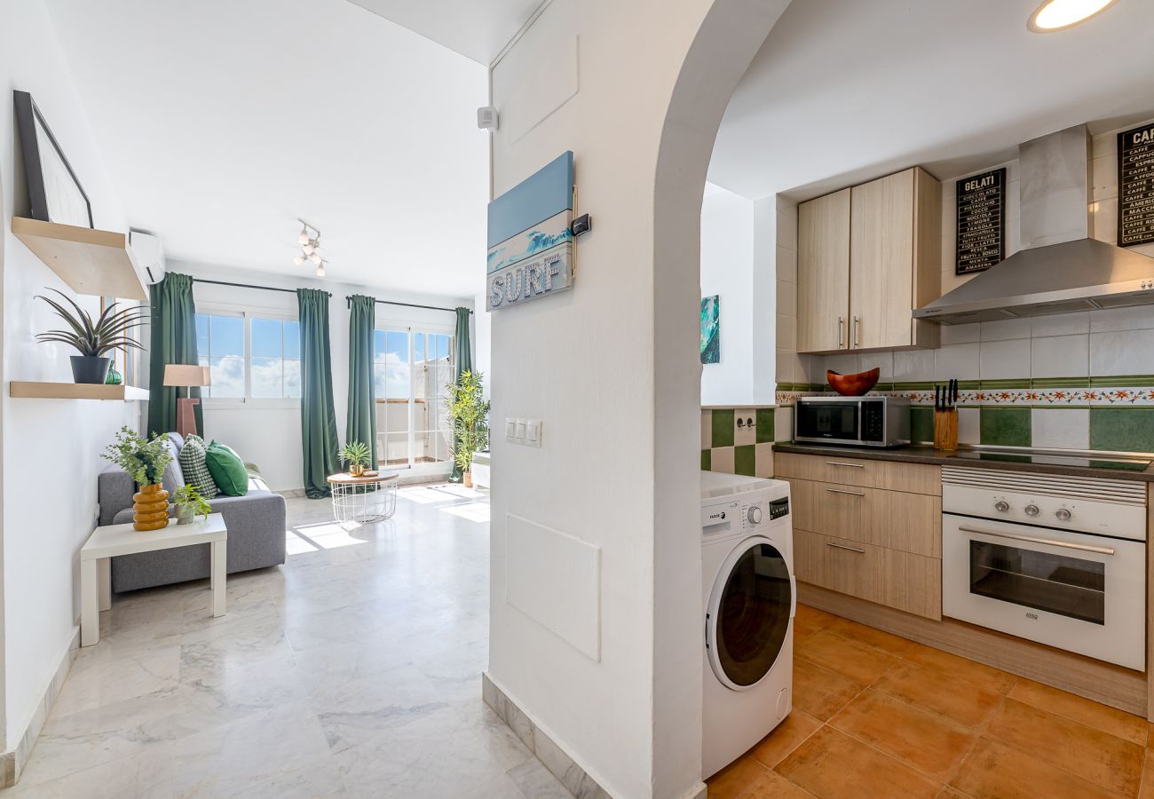 Apartment in Benalmádena - Attic with solarium and panoramic views