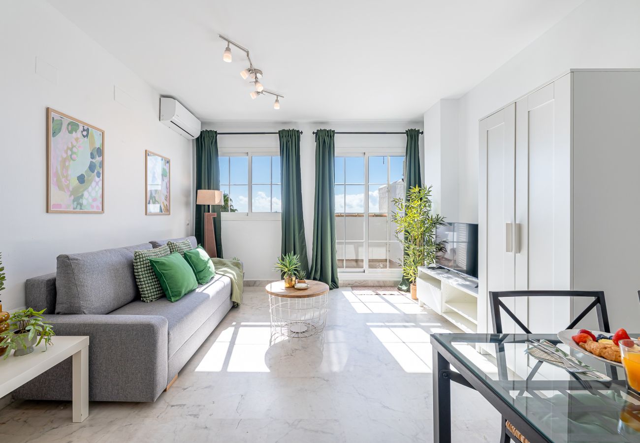 Apartment in Benalmádena - Attic with solarium and panoramic views