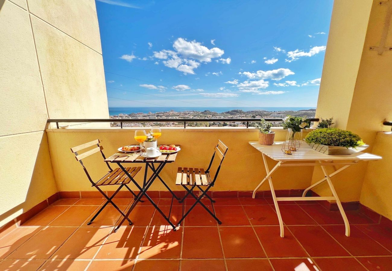 Appartement à Benalmádena - Bel appartement pour 6 avec vue à 180 degrés sur l'océan 