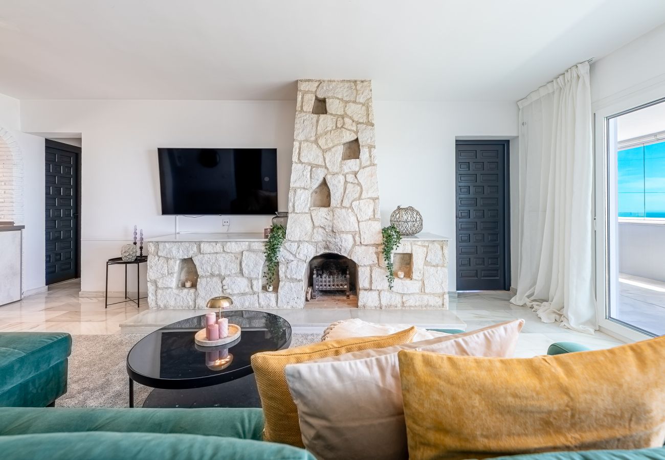 Chalet à Benalmádena - Chalet with pool jacuzzi and beautiful views