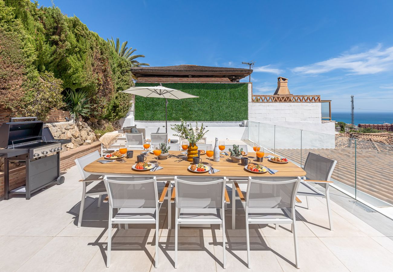 Chalet à Benalmádena - Chalet with pool jacuzzi and beautiful views