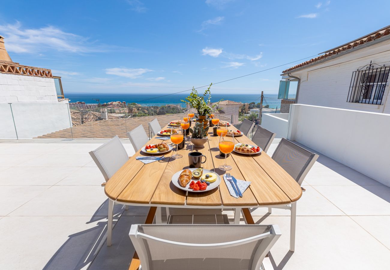 Chalet à Benalmádena - Chalet with pool jacuzzi and beautiful views