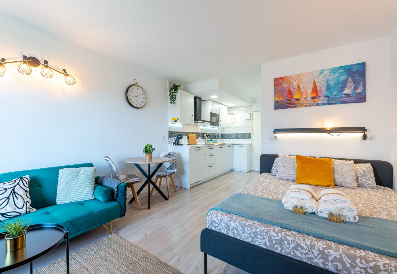 Studio à Benalmádena - Contemporáneo estudio con hermosa vista en Minerva