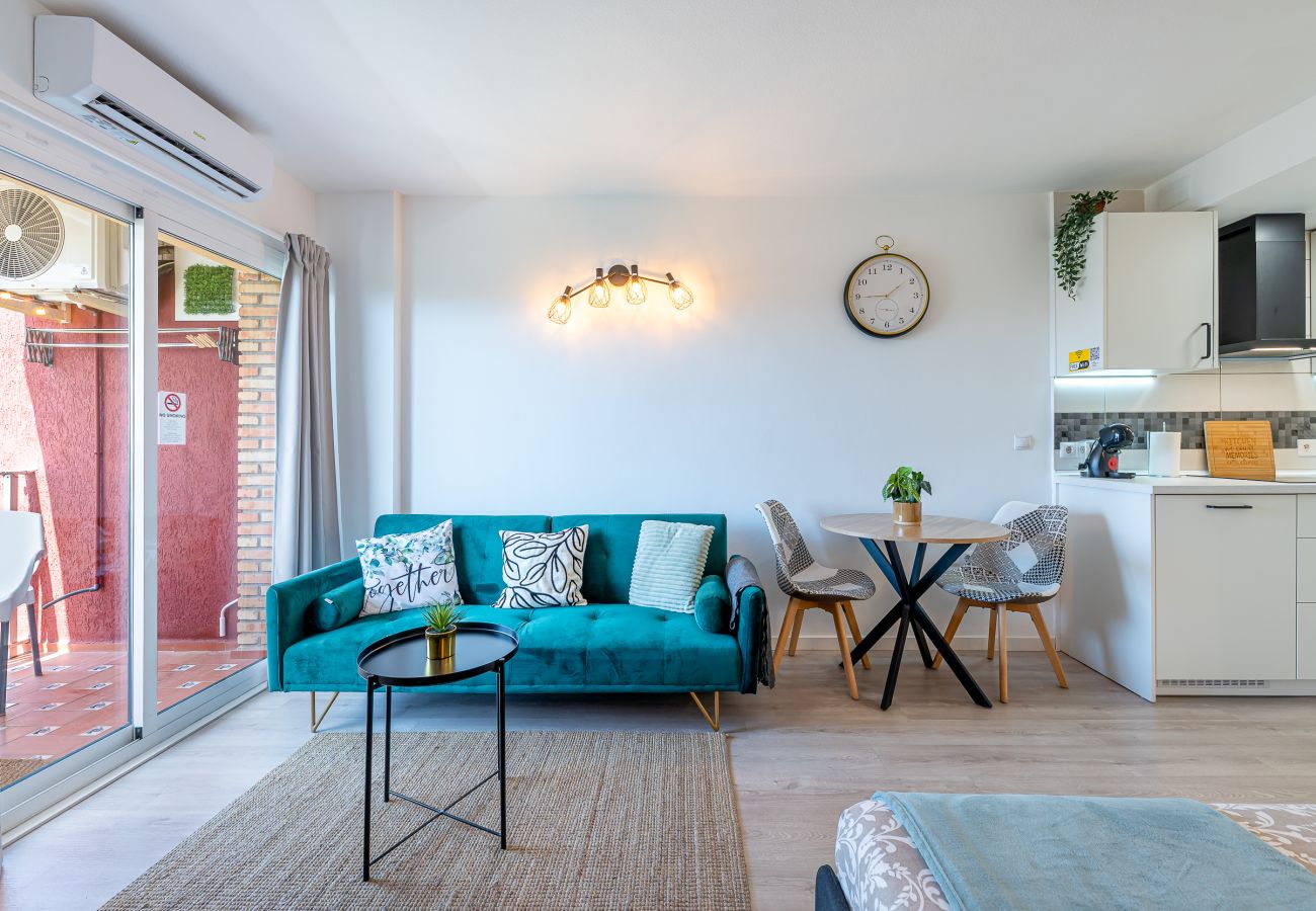 Studio à Benalmádena - Contemporáneo estudio con hermosa vista en Minerva